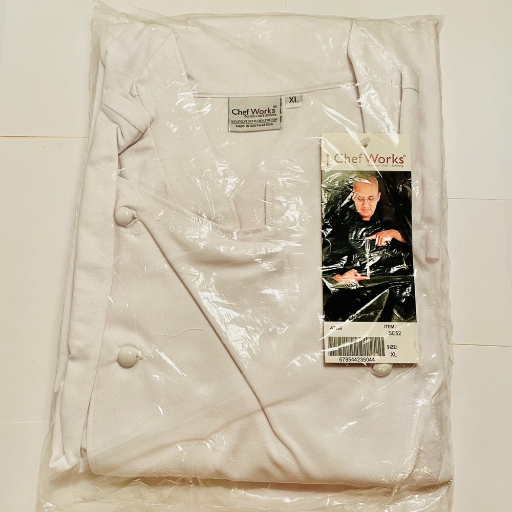CHEF WORKS MONZA EXECUTIVE CHEF COAT SIZE XL